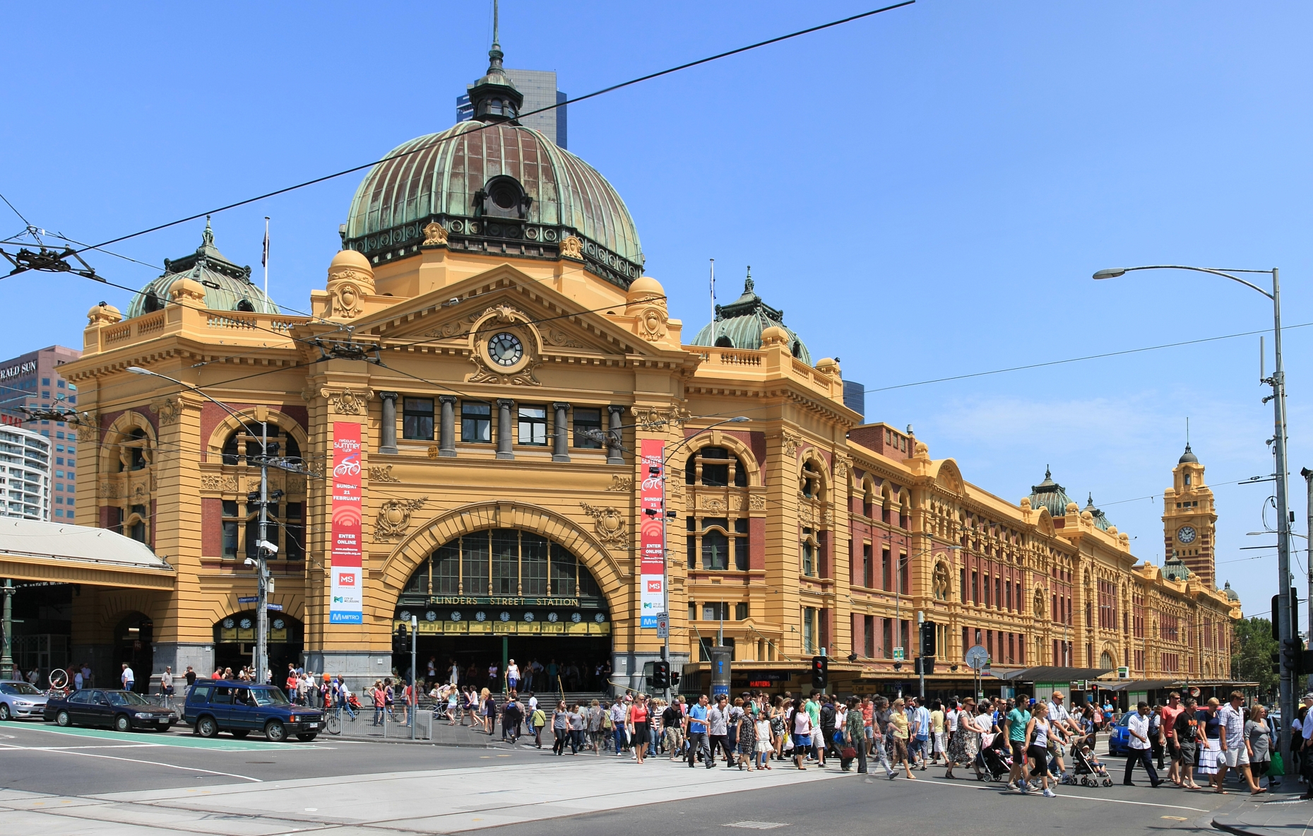 Flinders St Station in Melbourne, Victoria, Australia